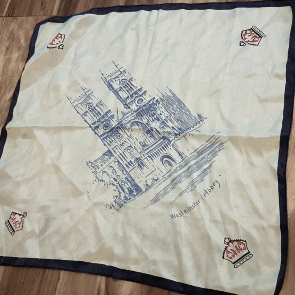 🔰Vintage 🔰 Westminster Abbey Handkerchief